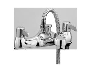 Wholesale Chrome Finished Double Handle Bath Shower Mixer For Bathroom T8062G from china suppliers