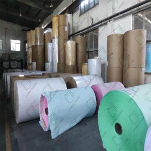 Wholesale 55g and 50g non-carbon required office carbonless paper in small rolls, 251 mm in width. from china suppliers