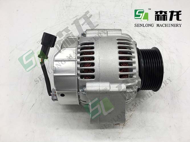 24V 60A CW Alternator for Komatsu Excavators PC200-7 PC220-7 PC200-8 6D107 600-861-6410 6008616410 replacement parts