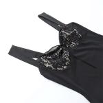 OEM maufactory Skirts Autumn cross -border new sexy sleeveless lacewave collar