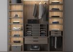 500mm Walnut Wood Bedroom Wardrobe Closets