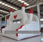 hot sale white inflatable wedding party bouncer for decoration inflatable white