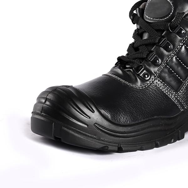Embossed Genuine Leather Factory Steel Toe Safe Metal Protection OEM Worker Man Women Safety Shoes