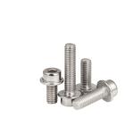 Stainless Steel Carbon Material Flange Bolts Black Oxide Zinc Finish DIN6921 M6