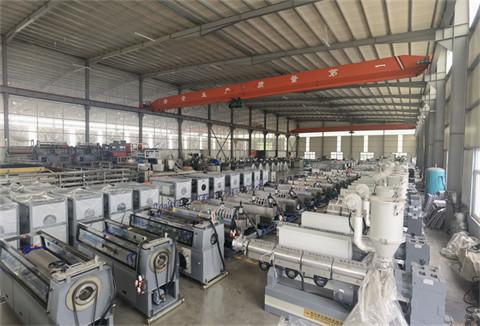 Plastic Cable Protecting Corrugated Pipe Extruder , PE Corrugated Pipe Making