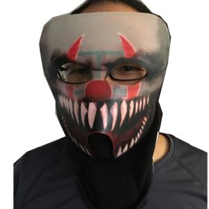 Wholesale 2018 New design sound activated LED mask for festival Parties Halloween horror masks,the mask of warcraft, EL mask from china suppliers