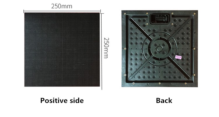 Large Full Color Outdoor Led Display Video Screens Stage 250x250mm