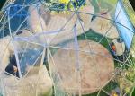 Breathable Big Transparent Geodesic Dome Tent With Steel Frame Affordable Luxury