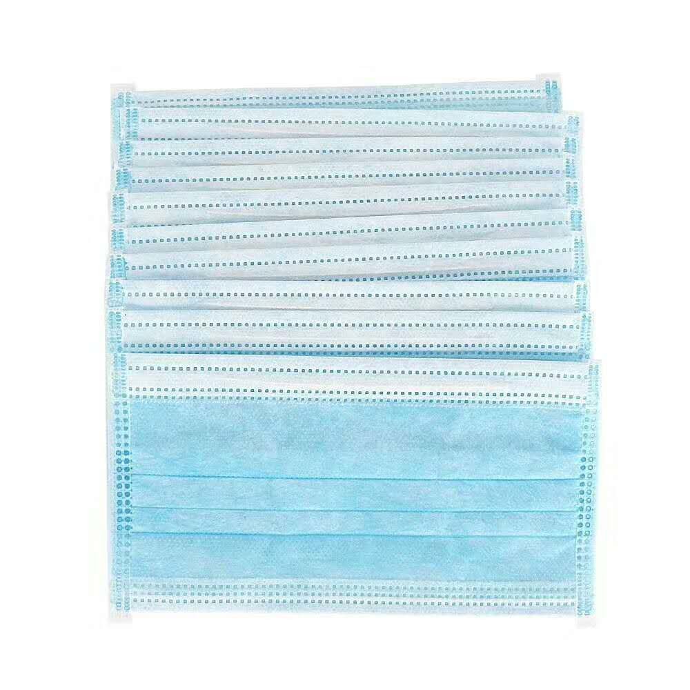 CE FDA Certificated Disposable 3 Ply Face Mask Blue Color Fast Delivery