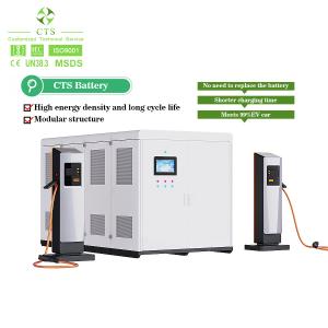 Wholesale CTS BESS 150kwh 300kWh Ev Lithium Battery Storage System With 50KW 100kW DC Fast EV Charger from china suppliers