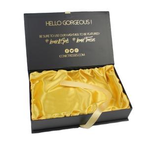 Wholesale Custom Order Accepted Magnetic Closure Luxury Wig Box for Rigid Boxes Hair Extension from china suppliers