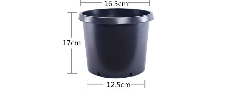 1 2 3 4 5 7 10 15 gallon garden plant black plastic nursery flower pot