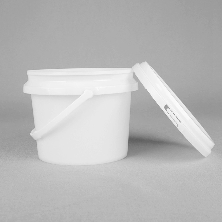Screen Printing Round Plastic Bucket 1200ml For Toys Brushes Paints
