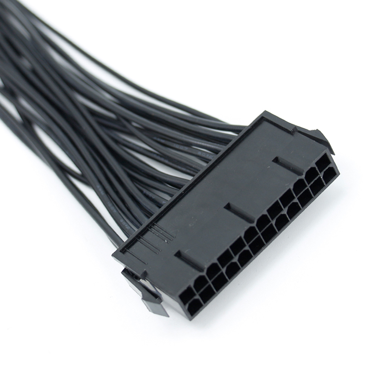 Atx Motherboard 24 Pin Dual PSU Splitter Cable Wire Harness Adapter For Mining