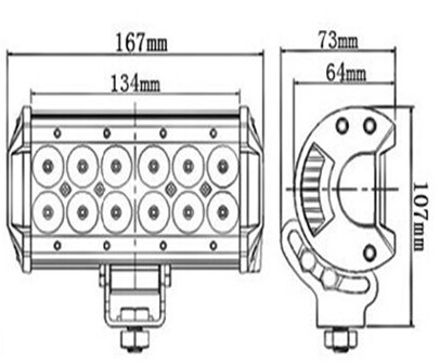 36W Cree Hight Power Light Bar,Vehicle Light,Offroad Light,Truck Light