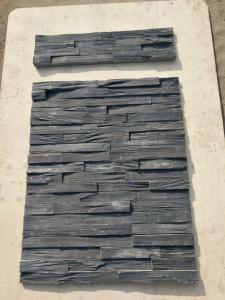 Wholesale Black Stick Stacked Stone Veneer For Interior / Exterior Wall Decoration from china suppliers