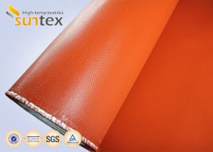 Wholesale 32oz. Both Side Silicone Coated Fiberglass Cloth For Welding Blanket And Flexible Connector from china suppliers