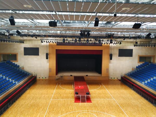 Sport Hall 4'x8'x1'' Fireproof Wood Wool Cement Acoustic Wall Panel Soundproofin