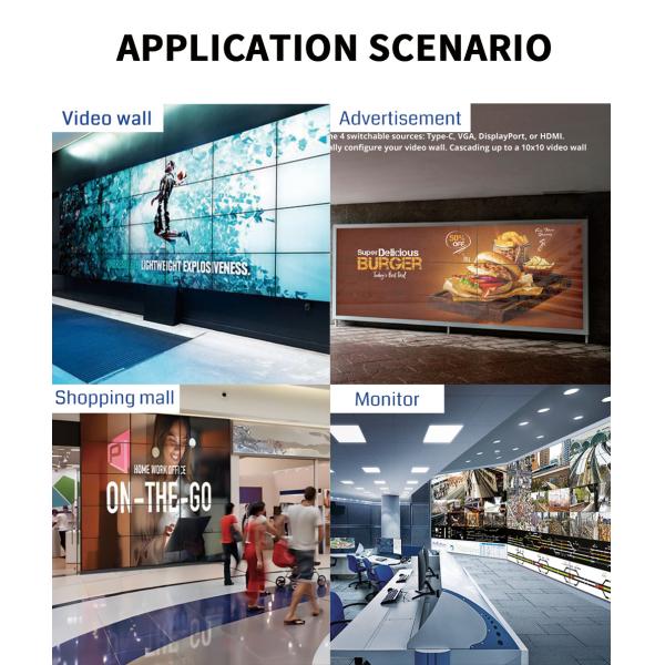 4K60 1-in-6-out Video Wall Controller for Exhibition Display with Horizontal/Vertical Splitters