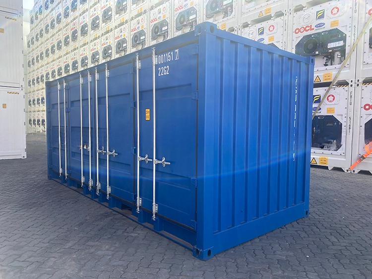Left or Right Side Access 20ft Open Side Container with External Dimensions of 6058 x 2438 x 2591mm and Large Door Opening