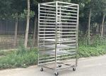 Food Grade 201 304 316 Stainless Steel Tray Rack Trolley Bread Cooling Trolley