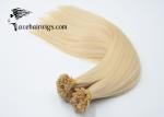 Nail Tip Fusion Russian Remy Hair Extensions Golden Blonde 613 Color No Tangle
