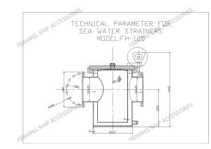 Wholesale Technical Parameter For Marine Sea Water Strainers Molde As125 Cb/T497 Housinghot-Dip Galvanized, Filter Stainless Steel from china suppliers