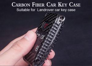China 100% Real Landrover Shockproof Carbon Fiber Car Key Case on sale