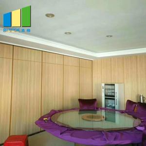 Wholesale Movable Sliding Door Foldable Wooden Sound Proof Partition Wall For Hotel from china suppliers