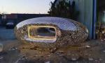 LED Stainless Steel Metal Landscape Sculpture 5.0 Meter Length