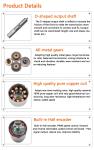 Faradyi Customized 12V 24V 2-150RPM Micro Brushless DC Worm Gear Motor Speed