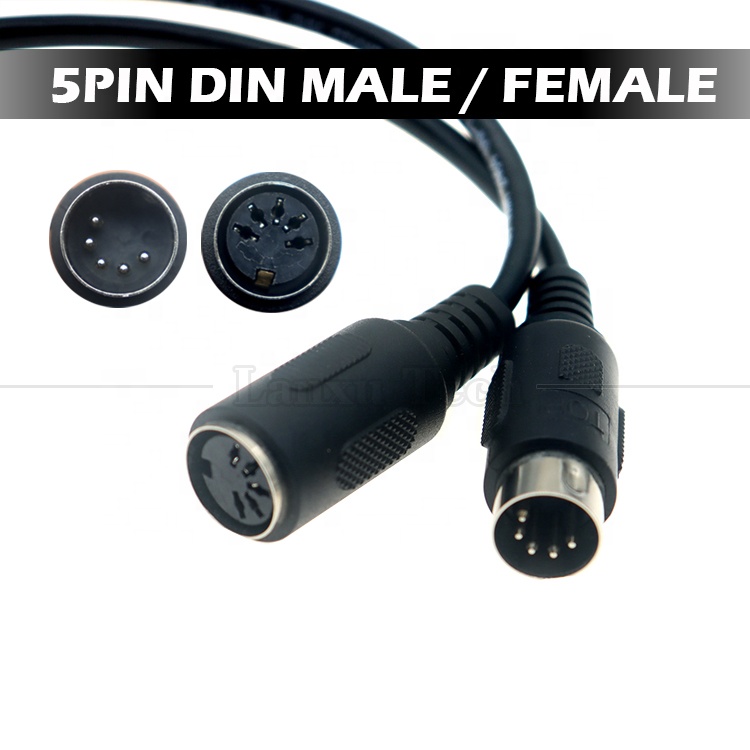 1M 2M 3M 5M Male to Female MIDI 5 PIN DIN Extension Cable