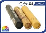 3 Piece Telescopic Cylinder Kraft Paper Packaging Tube With Paper Cap Eco -