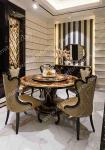 Alibaba wholesale Chinese Antique Luxury Round Wooden Dining Table TN-005
