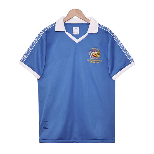 Manchester City Home Retro Football Jerseys 1981-1982 Season Team Personalized