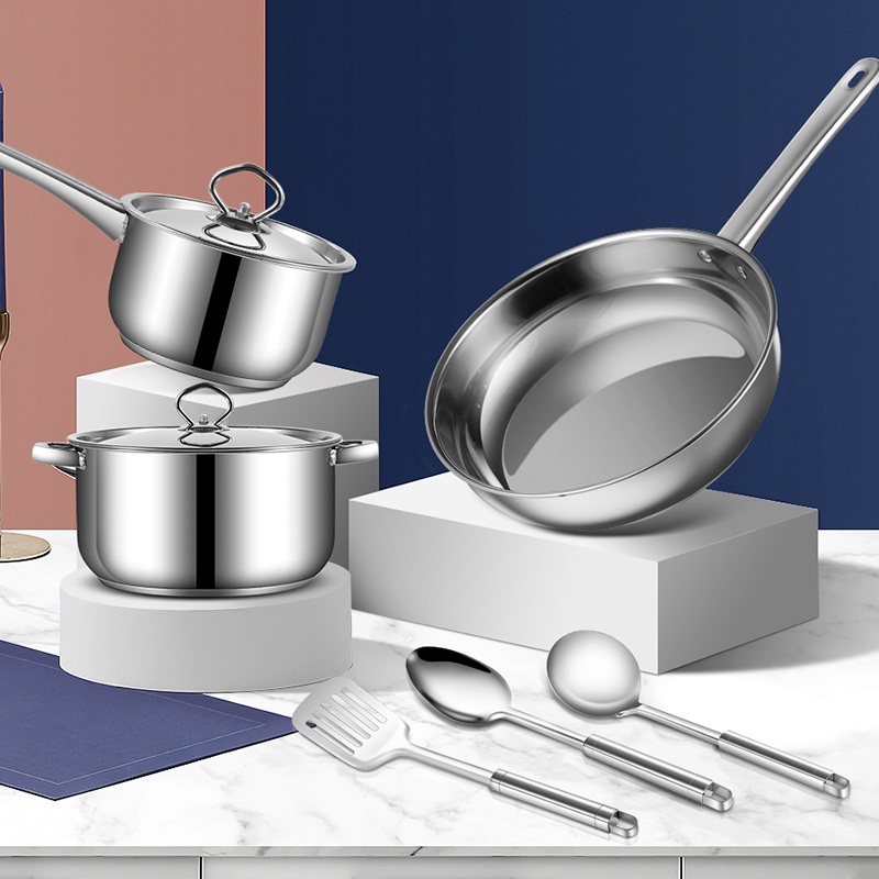 Multifunction Kitchen Housewares Kitchen Pots And Pans Set Ollas Stainless Steel 15pcs Cooking Cookware Set