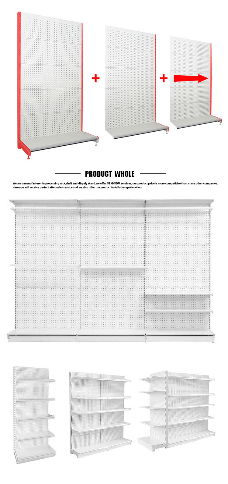 Customized Retail Grocery Shelf Racking for Your Products