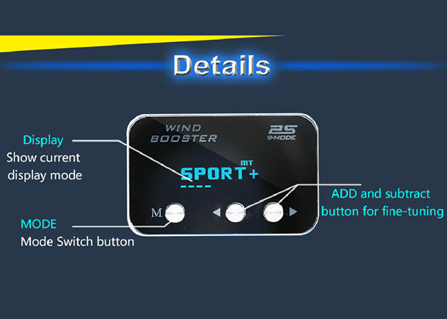 CAMMUS Throttle Pedal Controller APP Chiptuning Throttle Accelerator Control