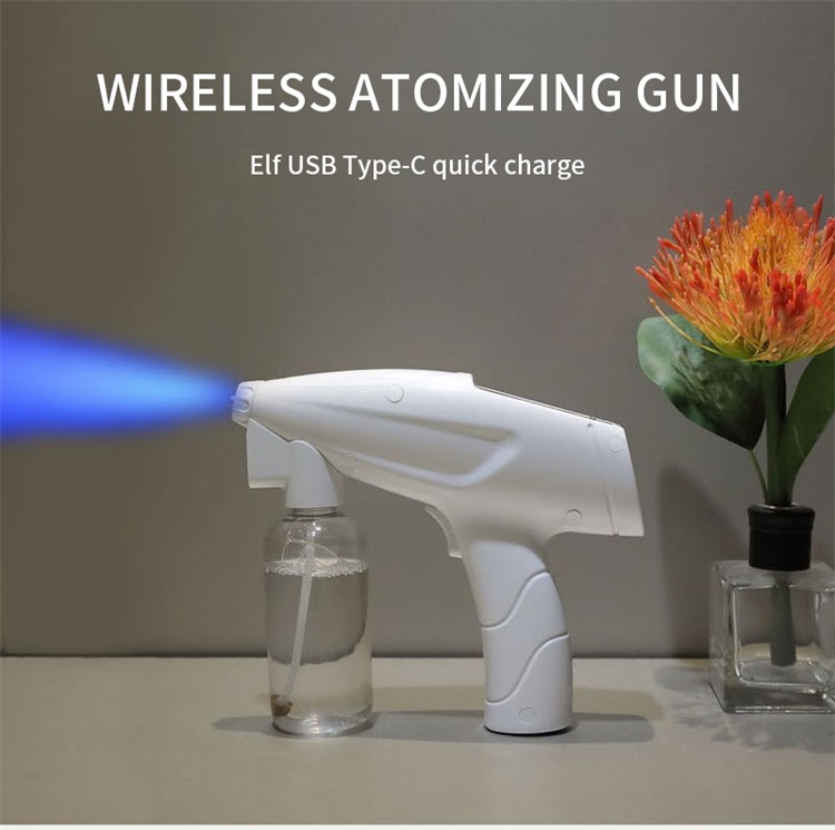 Ouchscreen Mini Atomizer Disinfectant Spray Wireless Charging Air Sanitizer With Gear Adjustment