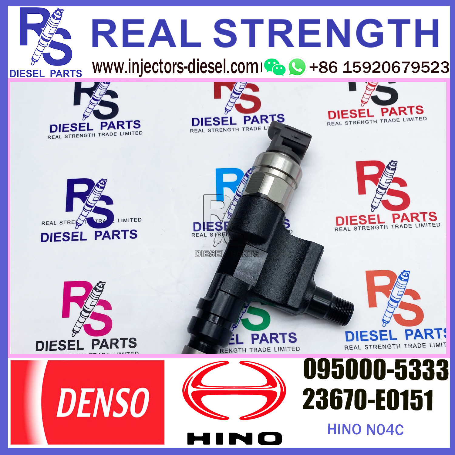 fuel engine diesel injector 095000-5332 095000-5333 for HINO OE 23910-1302/23670-E0150