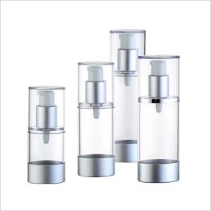 Wholesale Oval Single Wall Airless Pump Cosmetic Bottles Aluminum Base Pump 20ml 30ml 40ml 50ml from china suppliers