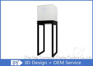 Wholesale S / S Glass Jewelry Display Case / Free Standing Jewelry Tower Showcase from china suppliers