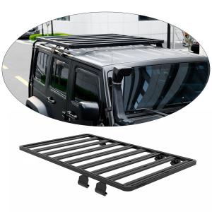 Wholesale Aluminium Roof Mount Basket for Jeep Wrangler JL JK JT Off Road Luggage Carrier Rack from china suppliers