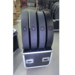 P4.68 2 Sided Outdoor Led Screen Hire Large Round Led Display Logo 600x600mm