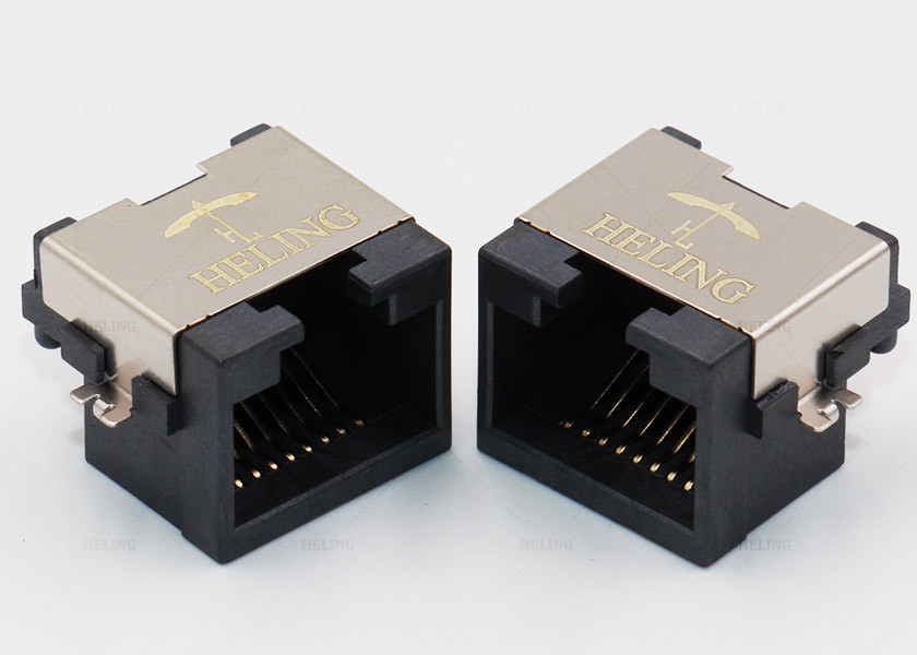 1x1 Port Vertical RJ45 Jack MJ88G-B011-HLRV5