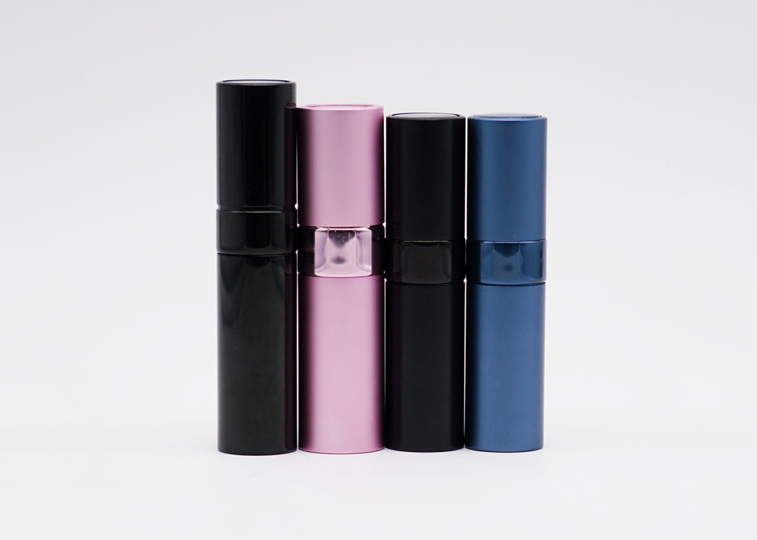 Square 10ml Perfume Atomizer Tester Bottle Aluminum Twist Up
