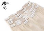 Golden Blonde Clip in Human Hair Extensions with 100% Remy Human Hair