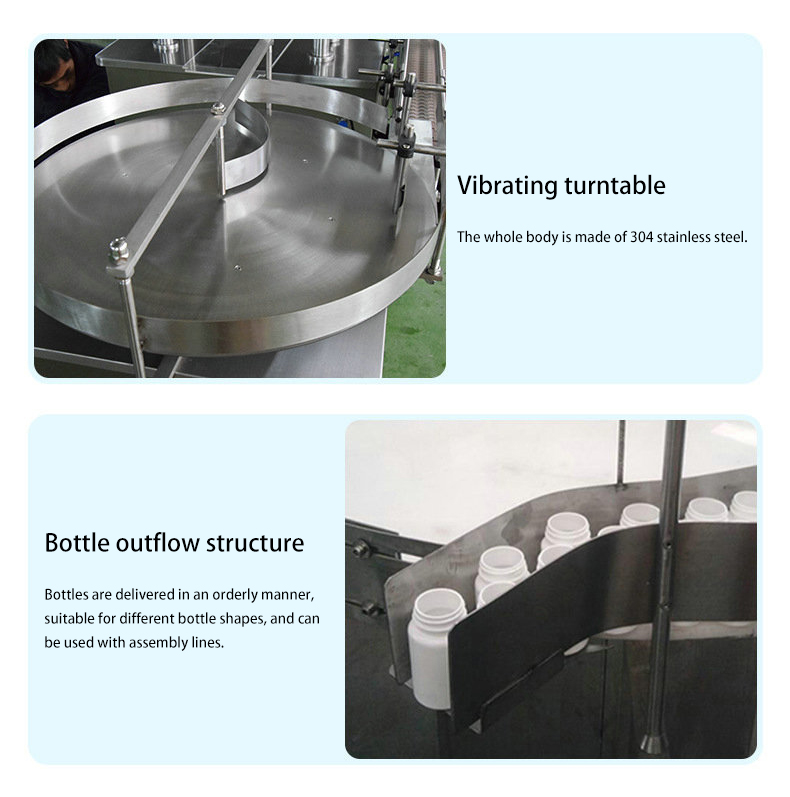 120W Bottle Feeding Table CE Rotary Accumulation Table 80 Cans / Min