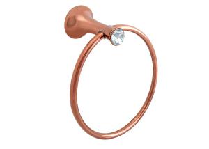 Wholesale Wall-mounted Bathroom Accessory Towel Ring Zinc Alloy and Crystal from china suppliers