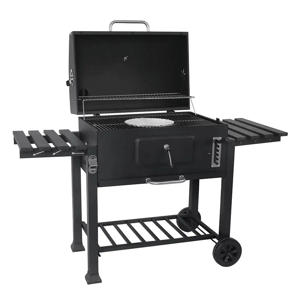 Ultimate BBQ Experience Deluxe BBQ Smoker with Large Trolley and Steel Cooking Grill
